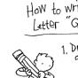 How to Write the Letter "G"