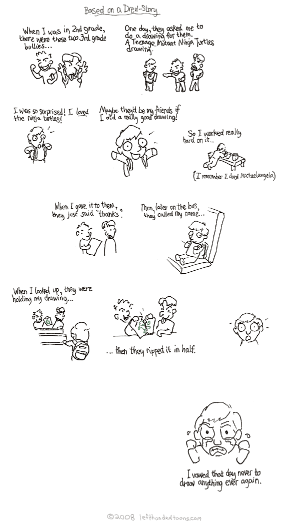 A Drawing Story Left Handed Toons