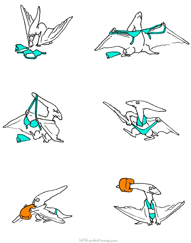 Pteranodon Goes Swimming