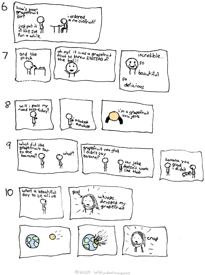 5 More Bad Comics - Grapefruit Edition